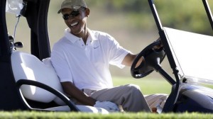 obama golf  (AP photo)